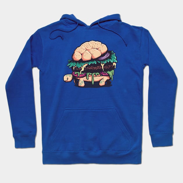 Slow Food Turtle Hoodie by stashygraphics